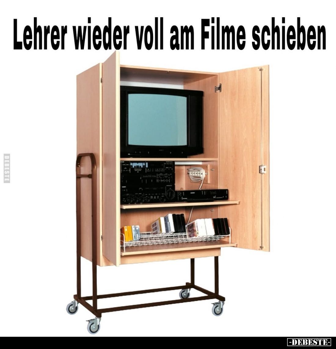 Lehrer wieder voll am Filme schieben.