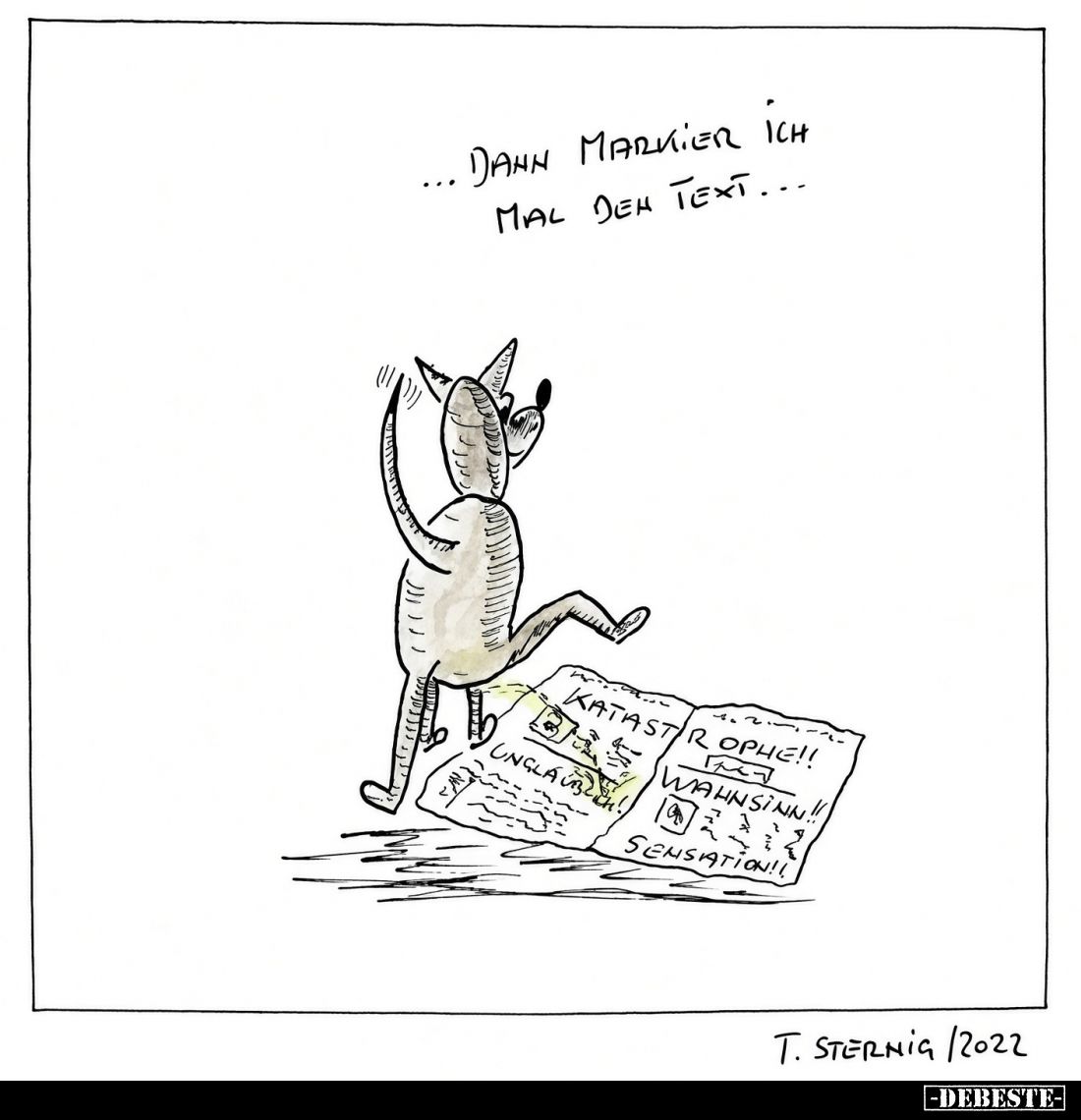 Dann markier ich mal dem Text...