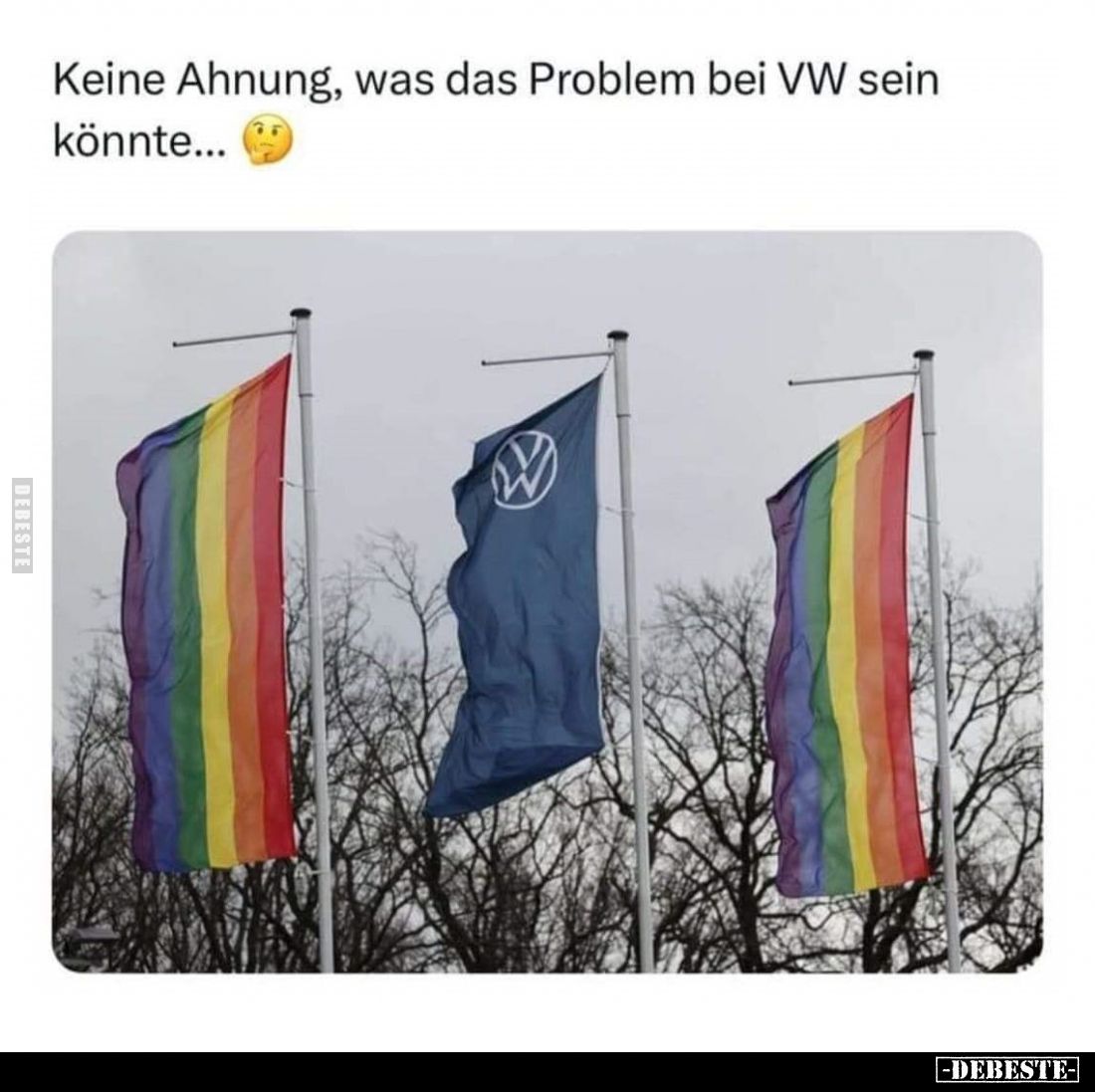Keine Ahnung, was das Problem bei VW sein könnte...