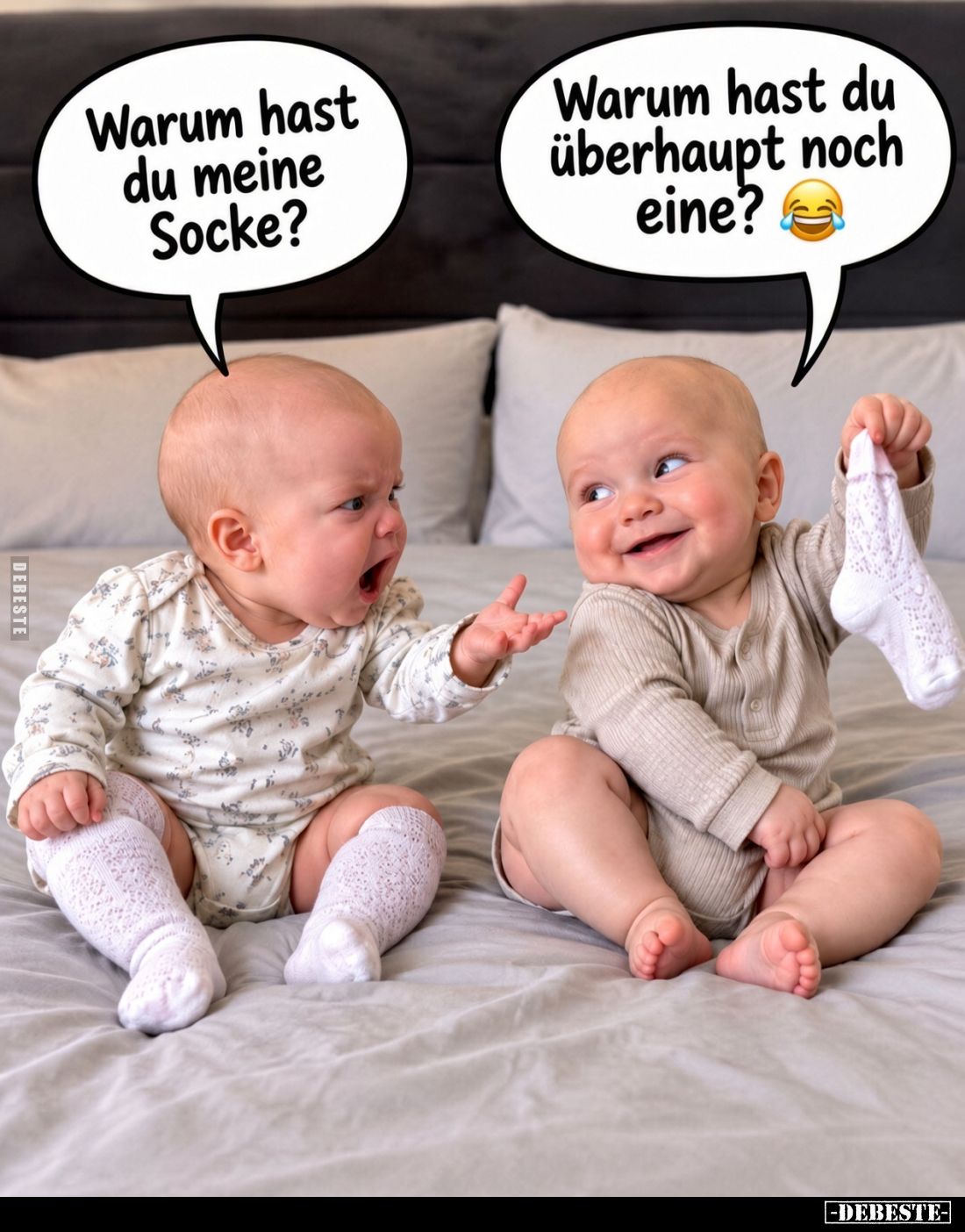 Warum hast du meine Socke? - Warum hast du überhaupt noch eine?