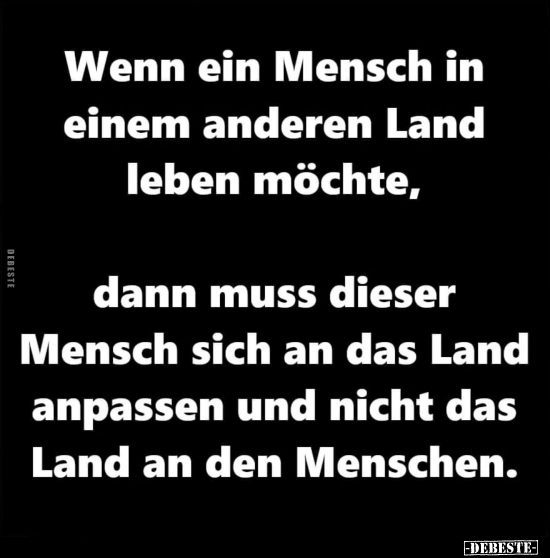 Wenn ein Mensch in einem anderen Land leben möchte.. - Lustige Bilder | DEBESTE.de