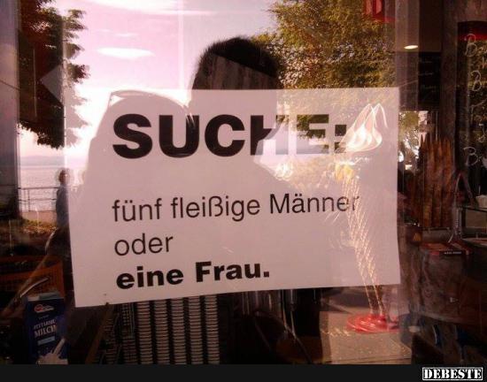 Eine Frau ist doch so fleißig wie fünf Männer..