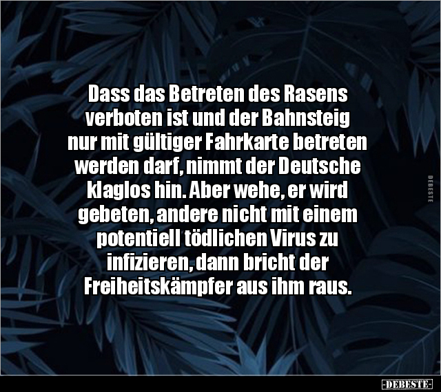 Dass das Betreten des Rasens verboten ist und der.. - Lustige Bilder | DEBESTE.de