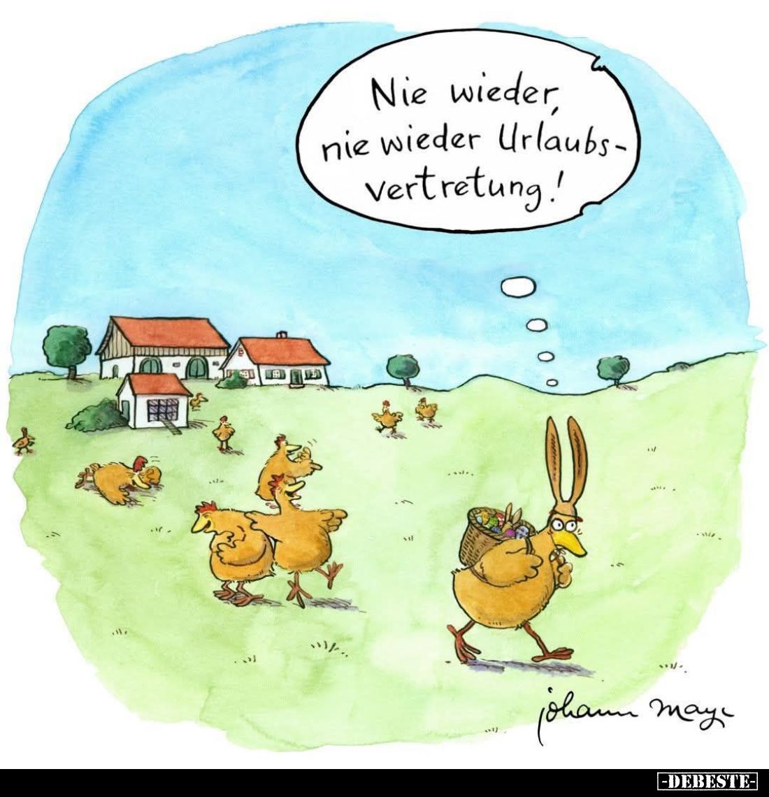 Nie wieder, nie wieder Urlaubsvertretung!.. - Lustige Bilder | DEBESTE.de