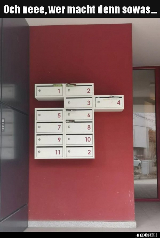 Och neee, wer macht denn sowas...