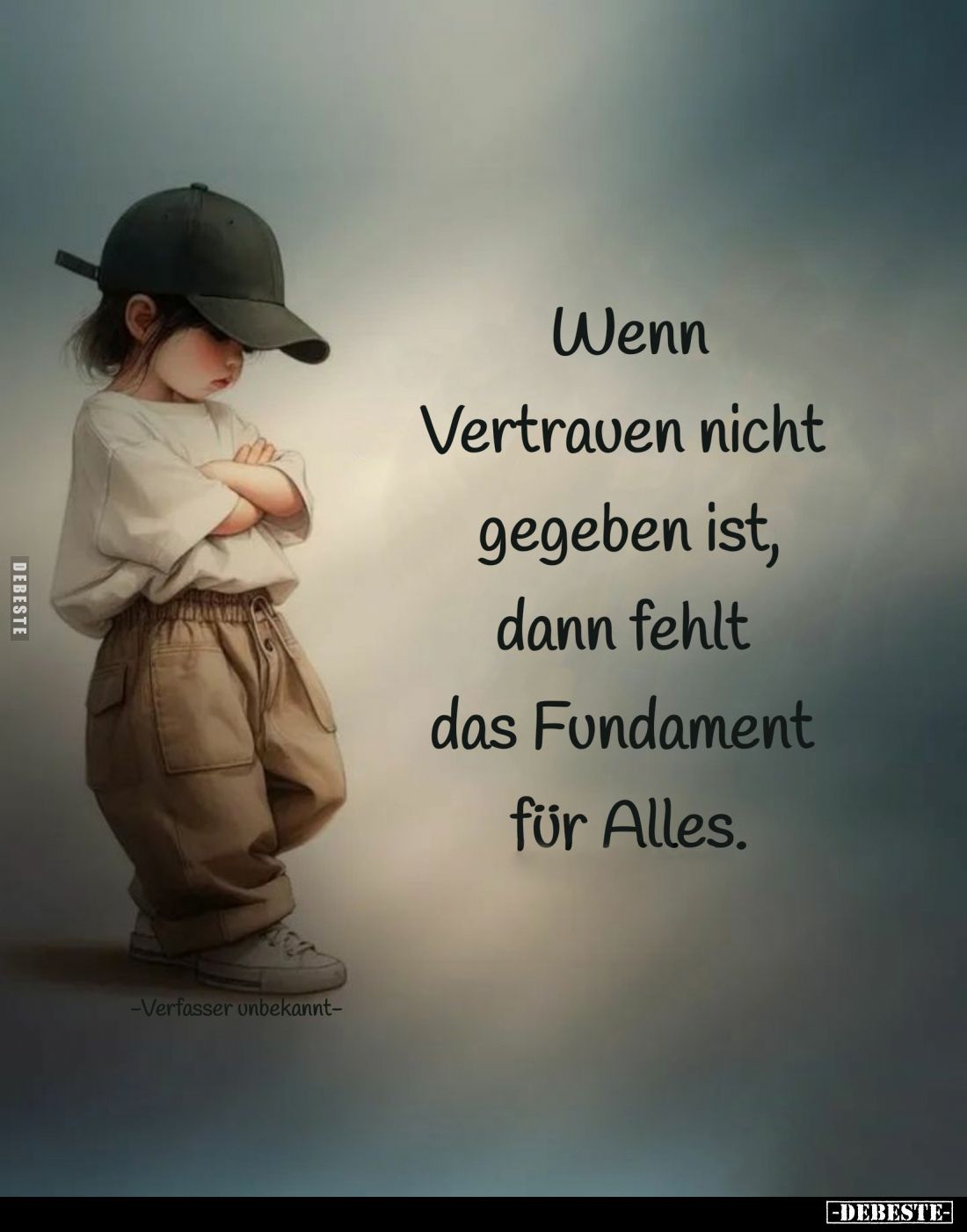 Wenn Vertrauen nicht gegeben ist, dann fehlt das Fundament für Alles.