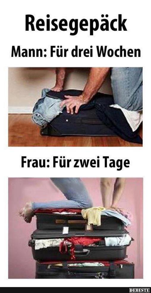 Reisegepäck.. Mann/Frau - Lustige Bilder | DEBESTE.de