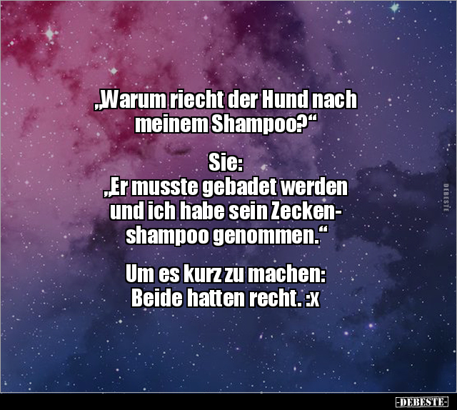 "Warum riecht der Hund nach meinem Shampoo?"... - Lustige Bilder | DEBESTE.de