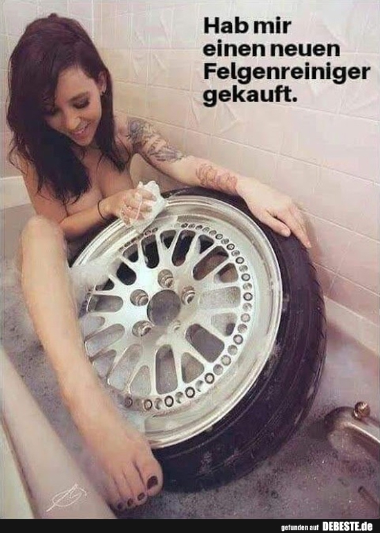 Hab mir einen neuen Felgenreiniger gekauft..