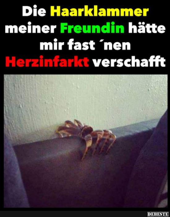 Die Haarklammer meiner Freundin hätte mir fast..