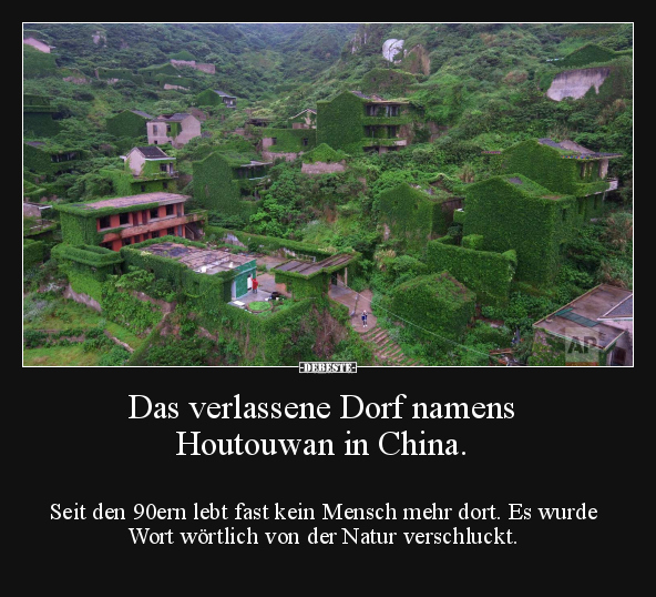 Das verlassene Dorf namens Houtouwan in China.. - Lustige Bilder | DEBESTE.de