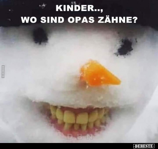 Kinder.., wo sind Opas Zähne? - Lustige Bilder | DEBESTE.de