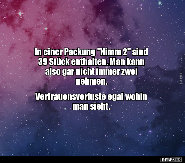 In einer Packung "Nimm 2" sind 39 Stück enthalten... - Lustige Bilder | DEBESTE.de