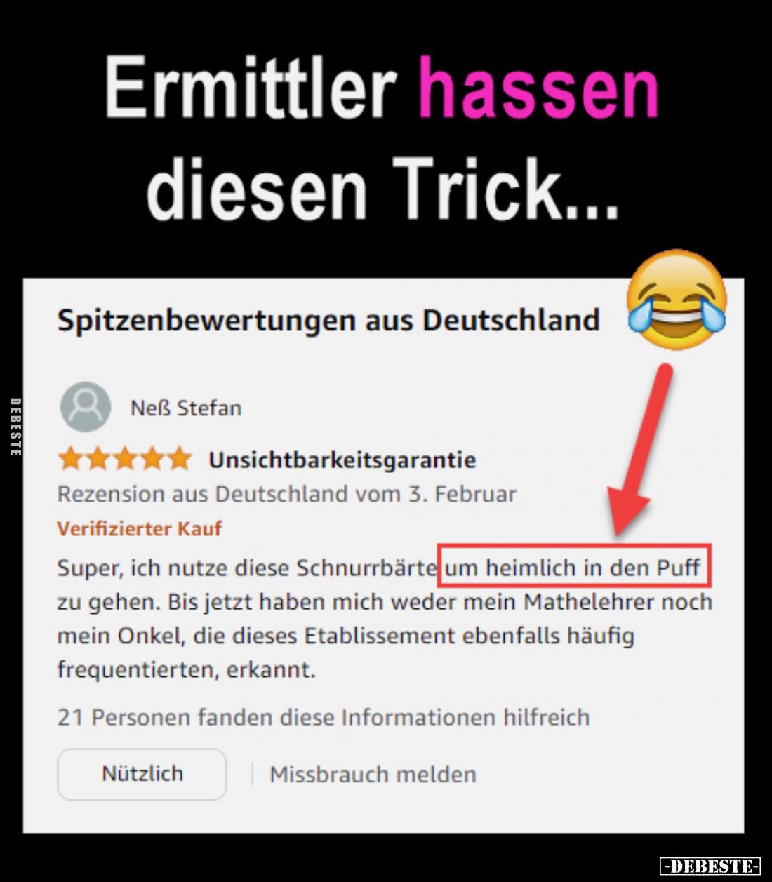 Ermittler hassen diesen Trick...