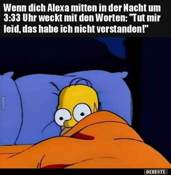 Wenn dich Alexa mitten in der Nacht um 3:33 Uhr weckt mit.. - Lustige Bilder | DEBESTE.de