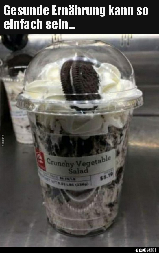 Gesunde Ernährung kann so einfach sein...