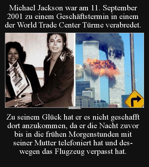 Michael Jackson War Am 11 September 2001 Zu Einem Lustige Bilder Spruche Witze Echt Lustig