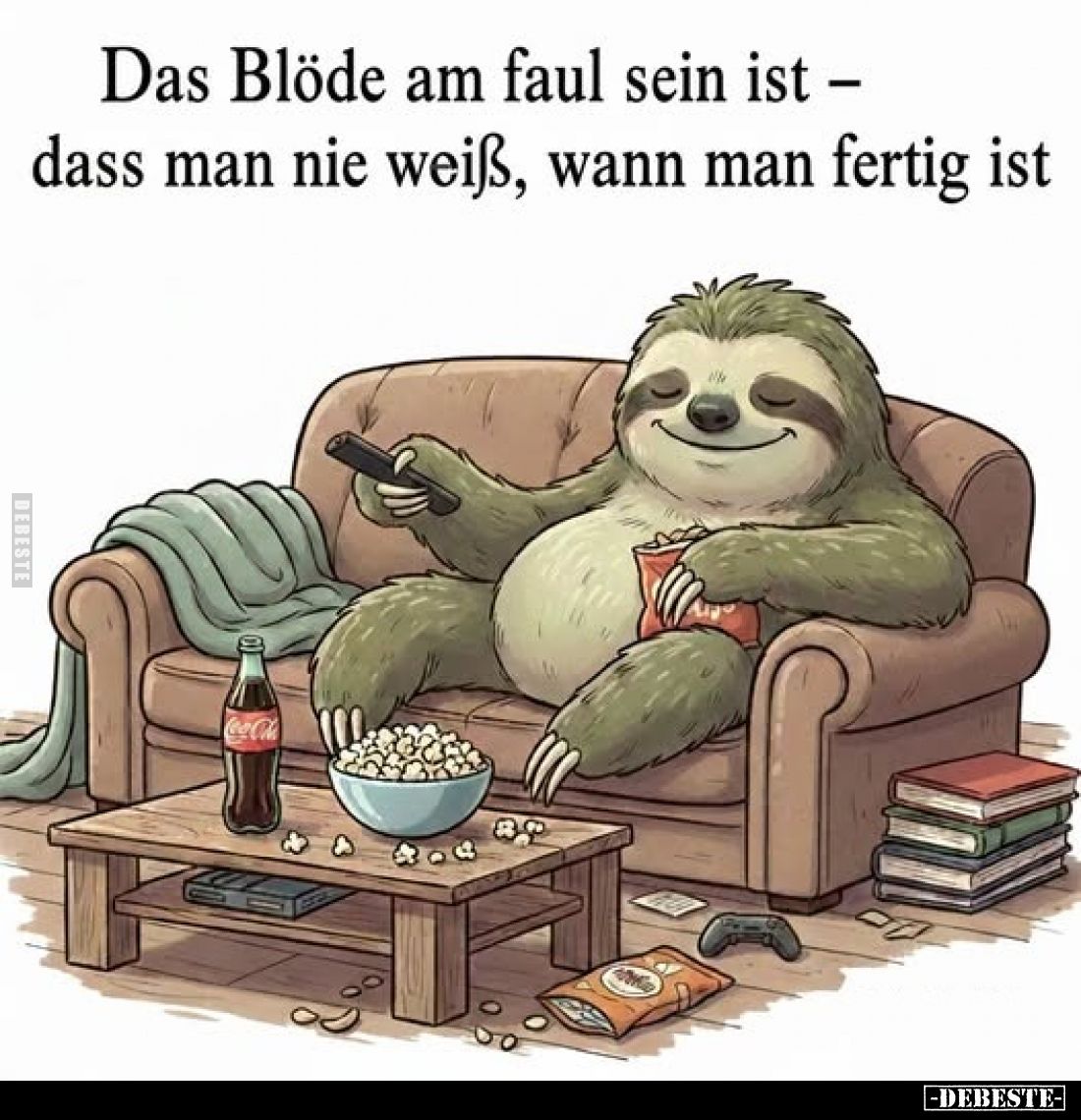 Das Blöde am faul sein ist - dass man nie weiß, wann man fertig ist.