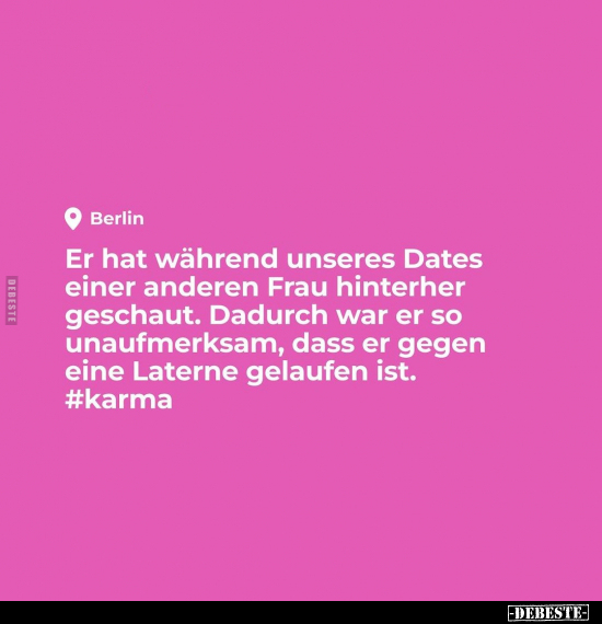 Er hat während unseres Dates einer anderen Frau hinterher.. - Lustige Bilder | DEBESTE.de