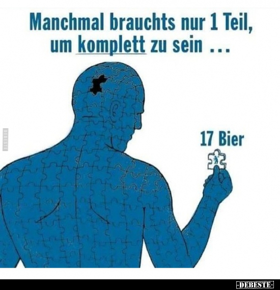 Manchmal brauchts nur 1 Teil, um komplett zu sein.. - Lustige Bilder | DEBESTE.de