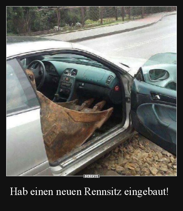 Hab einen neuen Rennsitz eingebaut!