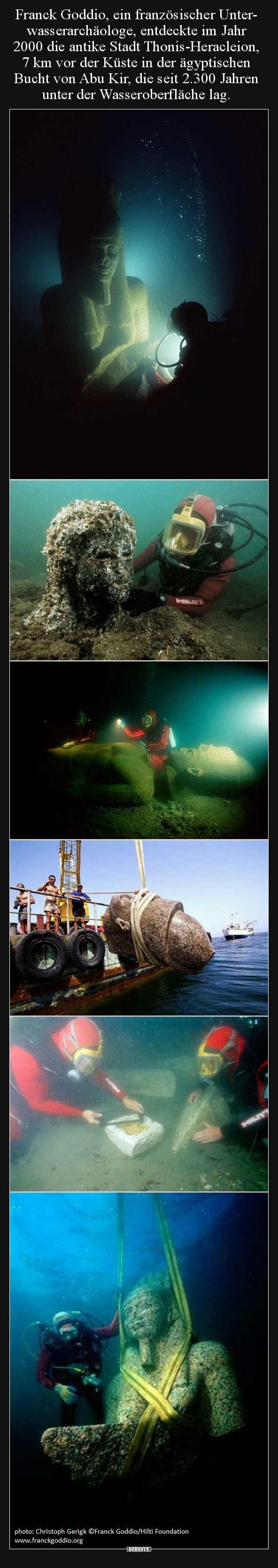 Franck Goddio, ein französischer Unterwasserarchäologe.. - Lustige Bilder | DEBESTE.de