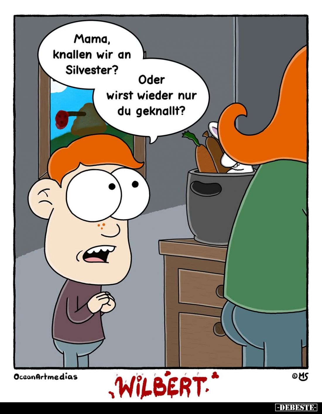 Mama, knallen wir an Silvester?.. - Lustige Bilder | DEBESTE.de