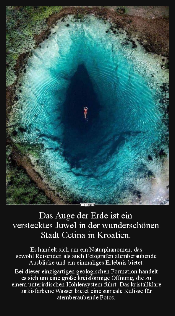 Das Auge der Erde ist ein verstecktes Juwel in der.. - Lustige Bilder | DEBESTE.de