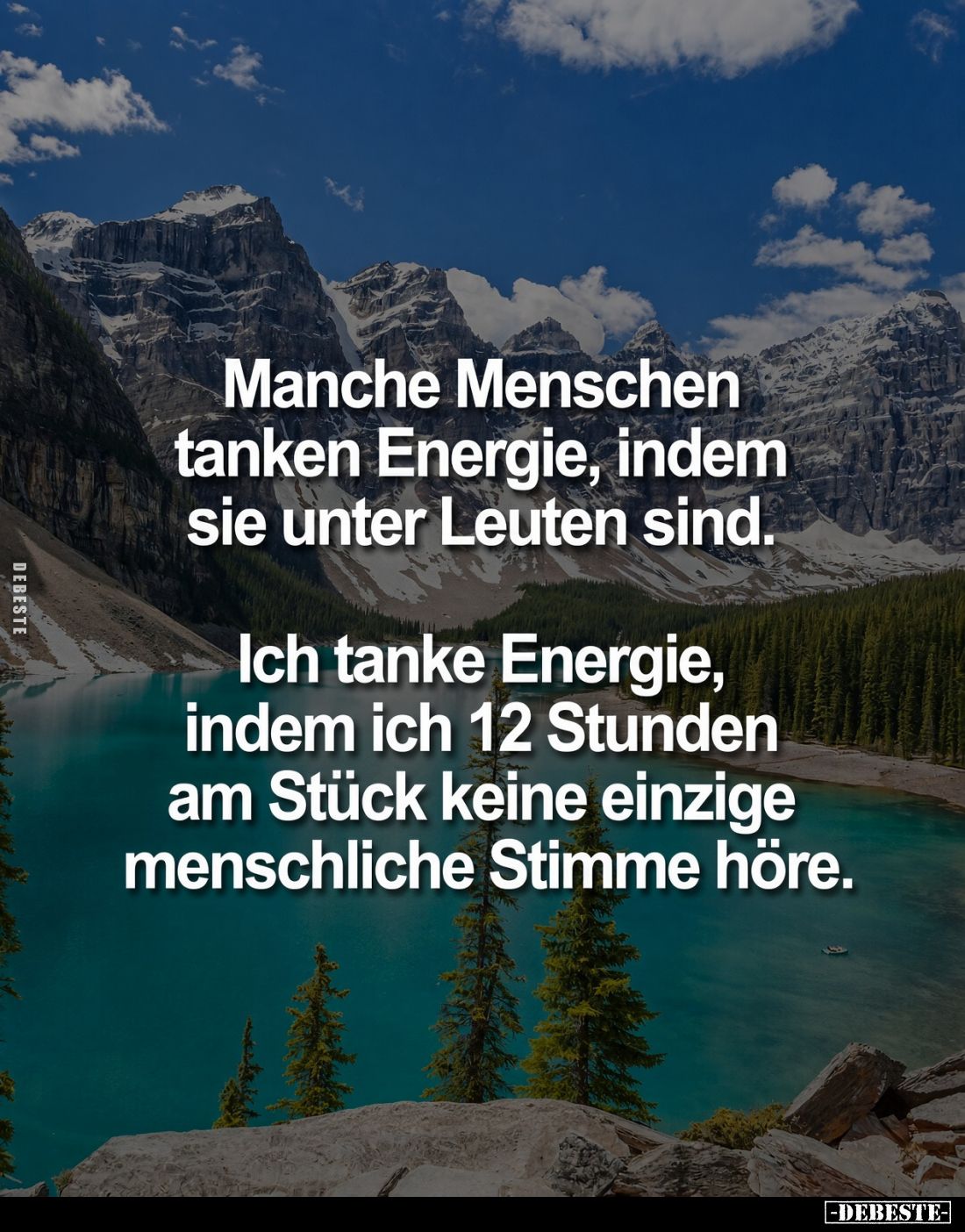 Manche Menschen tanken Energie, indem sie unter Leuten sind.