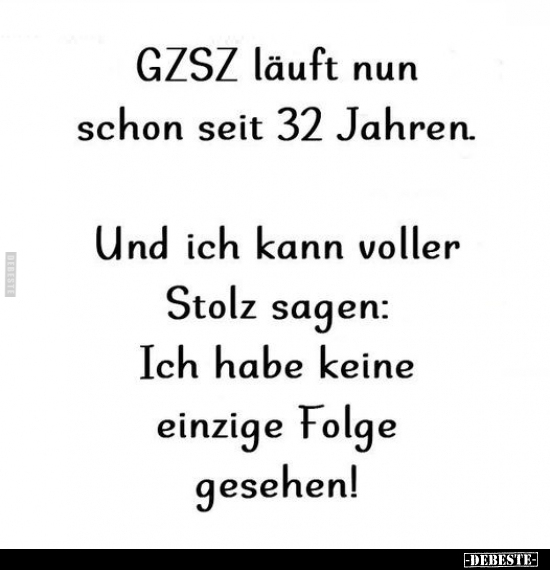 GZSZ läuft nun schon seit 32 Jahren.. - Lustige Bilder | DEBESTE.de