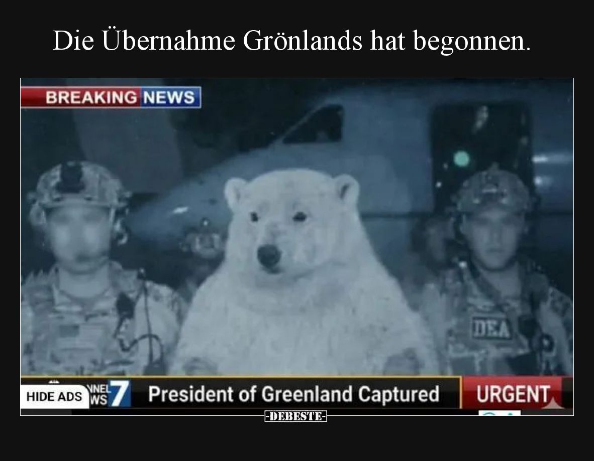 Die Übernahme Grönlands hat begonnen.
