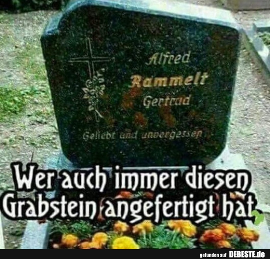 Wer auch immer diesen Grabstein angefertig hat.. - Lustige Bilder | DEBESTE.de