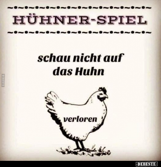 Hühner-spiel.. - Lustige Bilder | DEBESTE.de