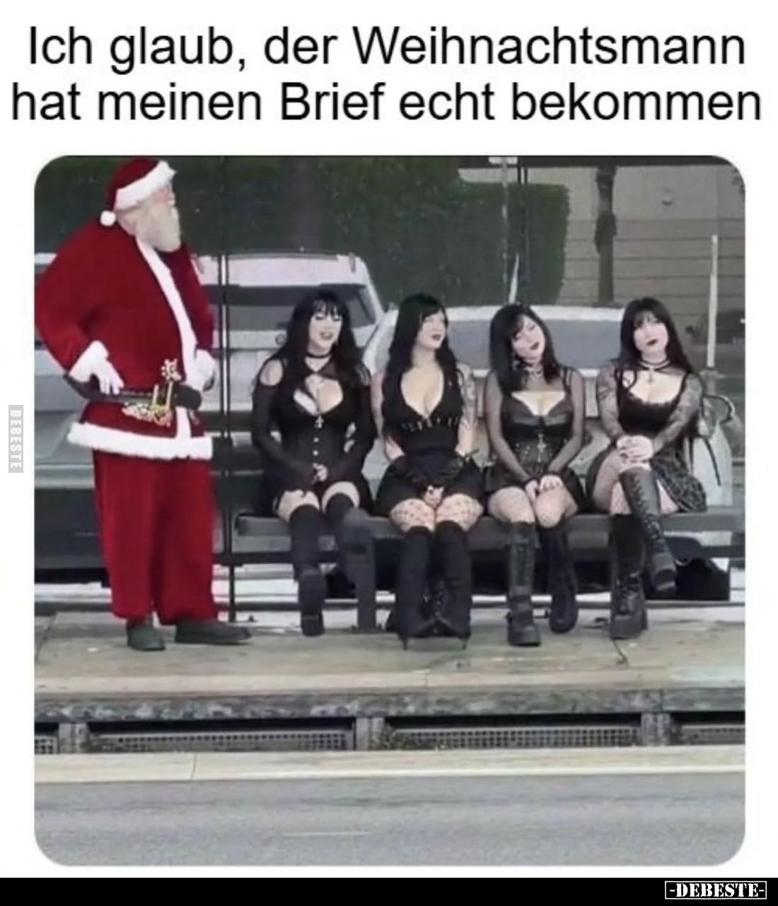 Ich glaub, der Weihnachtsmann hat meinen Brief echt bekommen