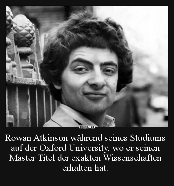 Rowan Atkinson während seines Studiums auf der Oxford.. - Lustige Bilder | DEBESTE.de