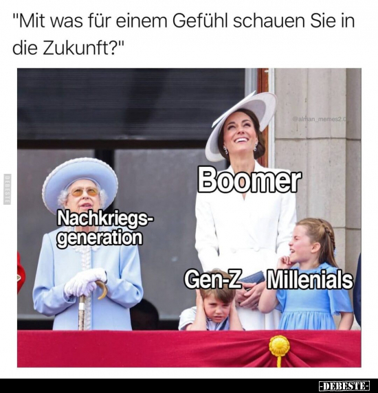 "Mit was für einem Gefühl schauen Sie In die Zukunft?"