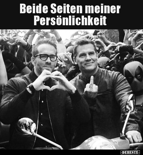 Beide Seiten meiner Persönlichkeit..