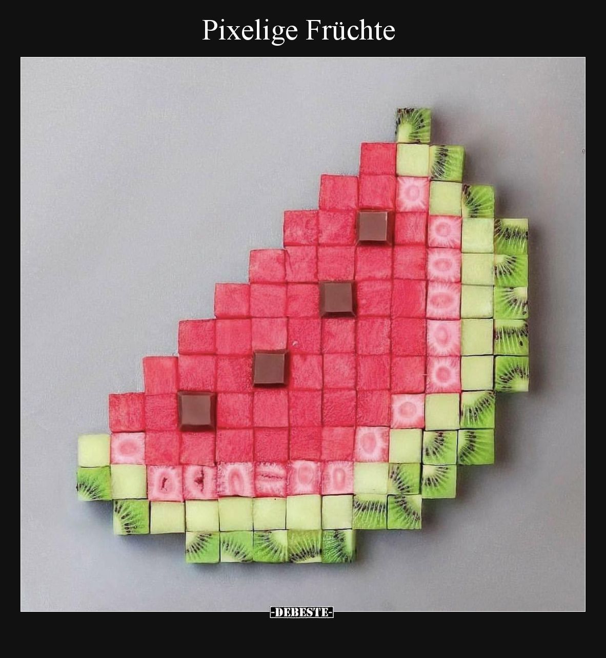 Pixelige Früchte