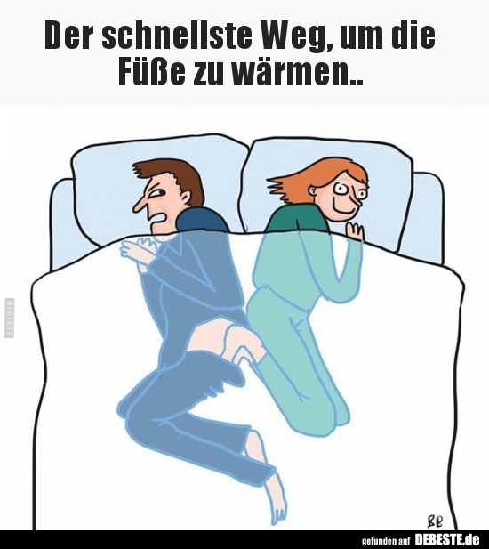 Der schnellste Weg, um die  Füße zu wärmen.. - Lustige Bilder | DEBESTE.de