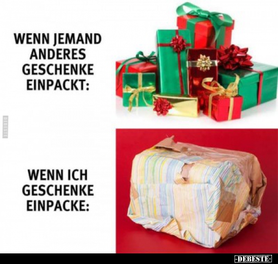 Wenn jemand anderes Geschenke einpackt... - Lustige Bilder | DEBESTE.de