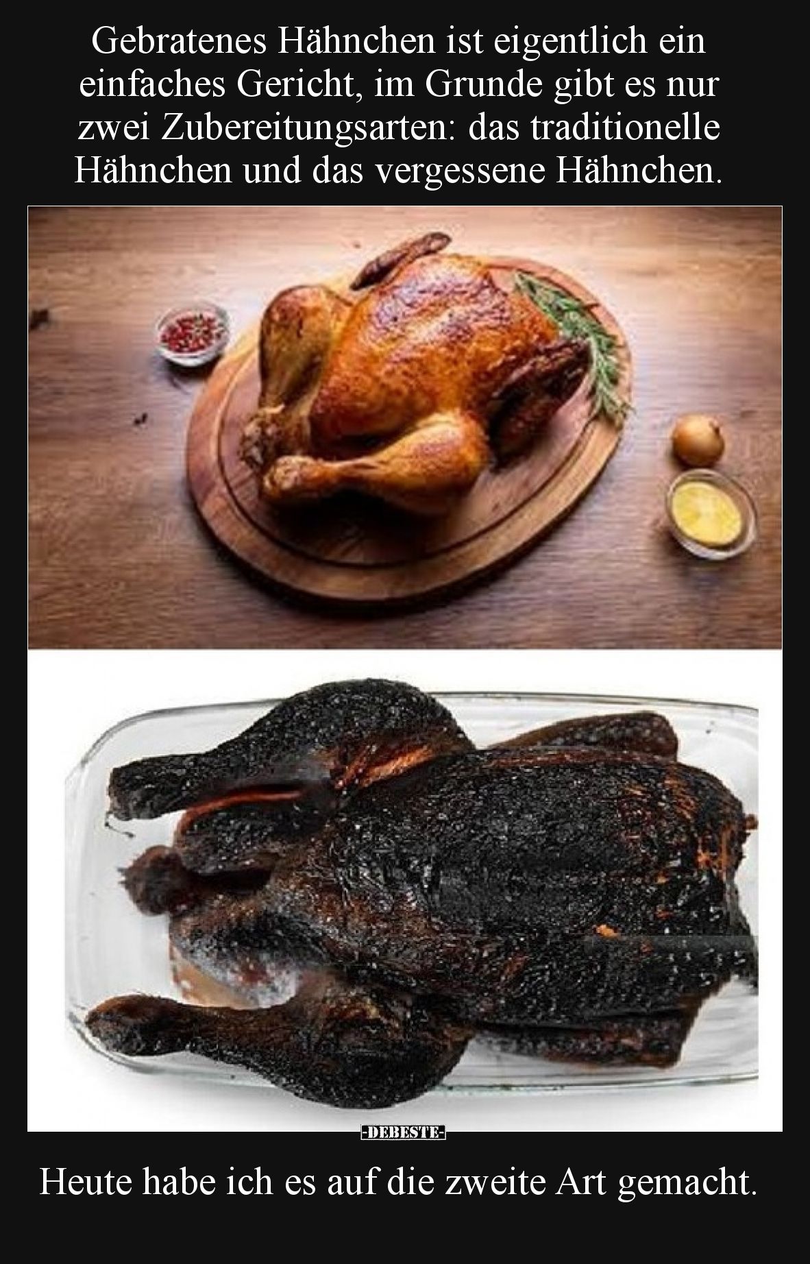 Gebratenes Hähnchen ist eigentlich ein einfaches Gericht, im Grunde gibt es nur zwei Zubereitungsarten: das traditionelle Häh...