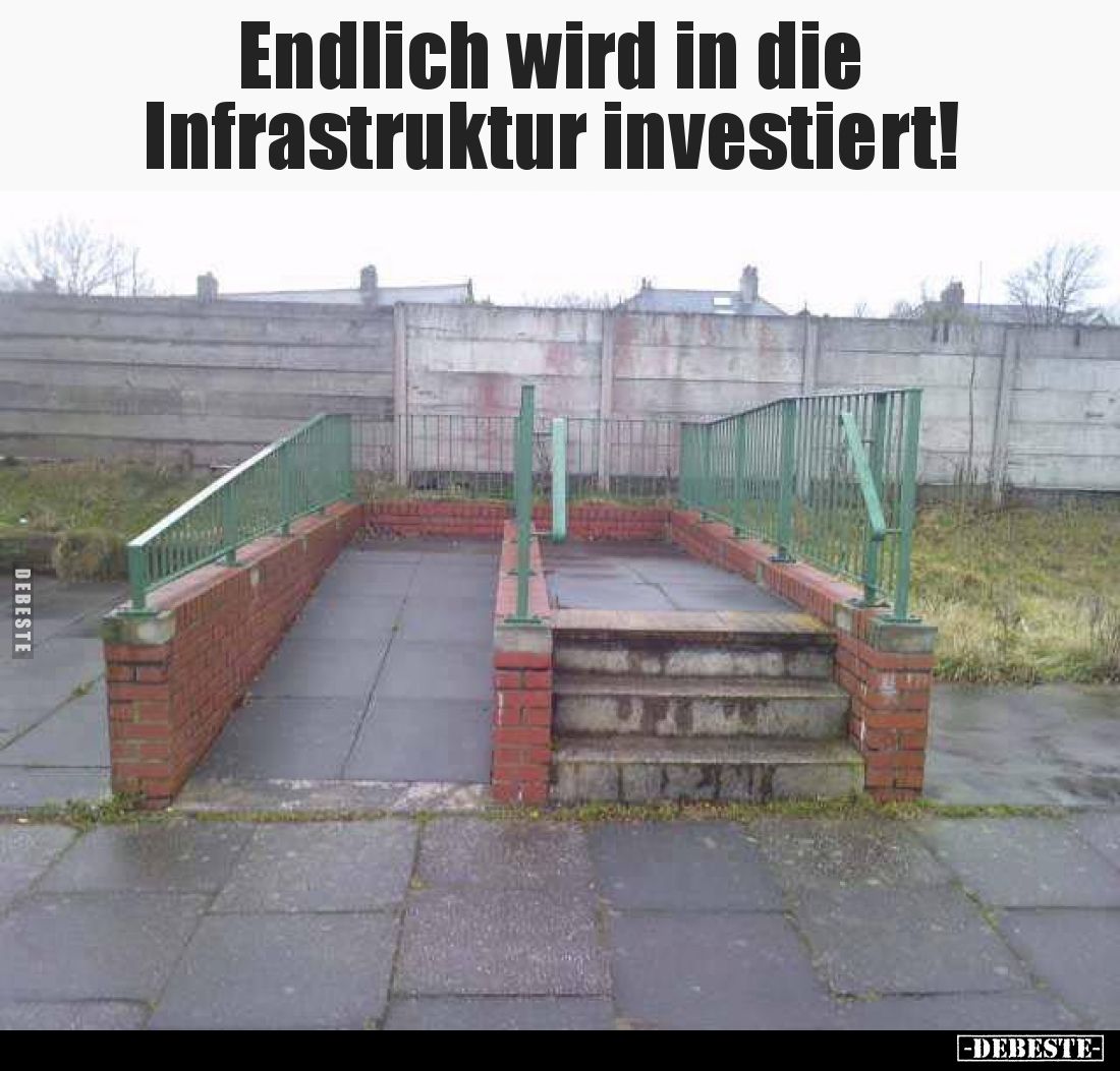 Endlich wird in die Infrastruktur investiert!