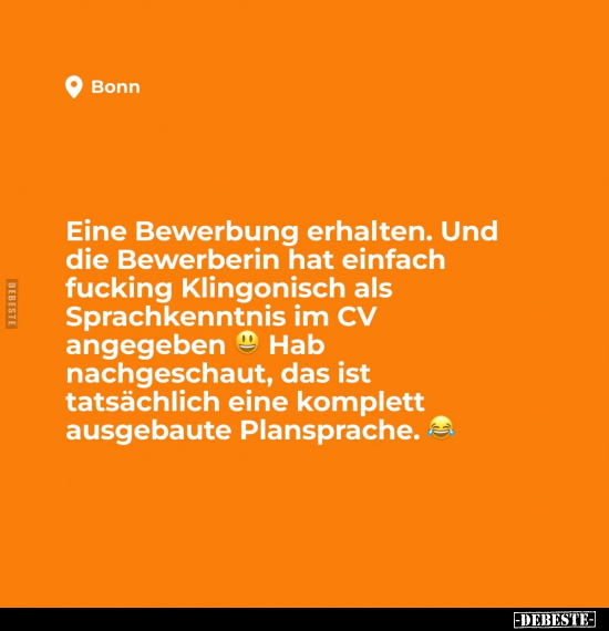 Bewerbung