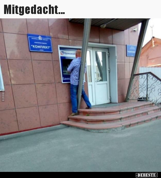Mitgedacht...