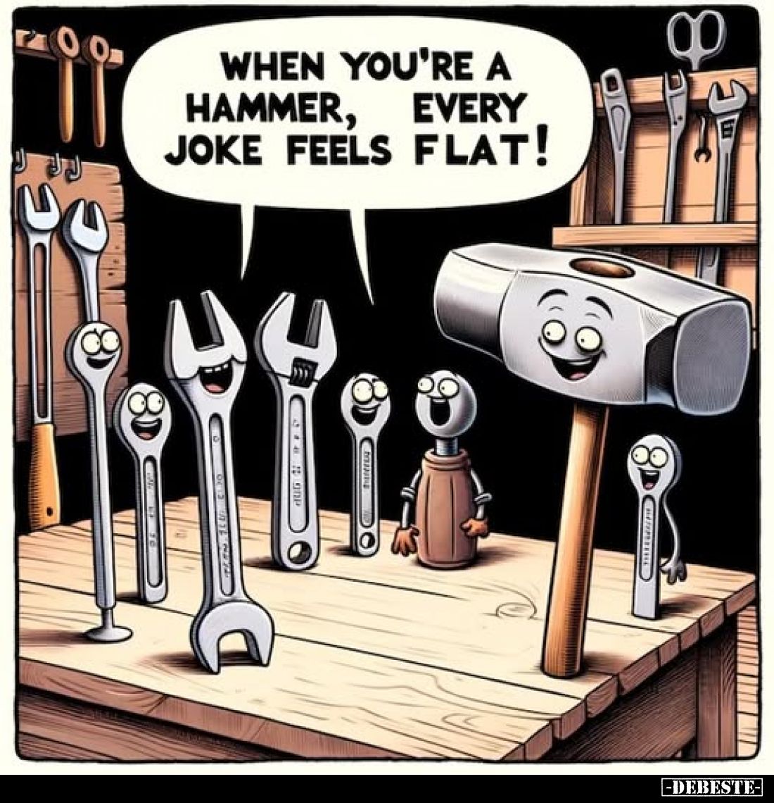 When you're a hammer, every joke feels flat!