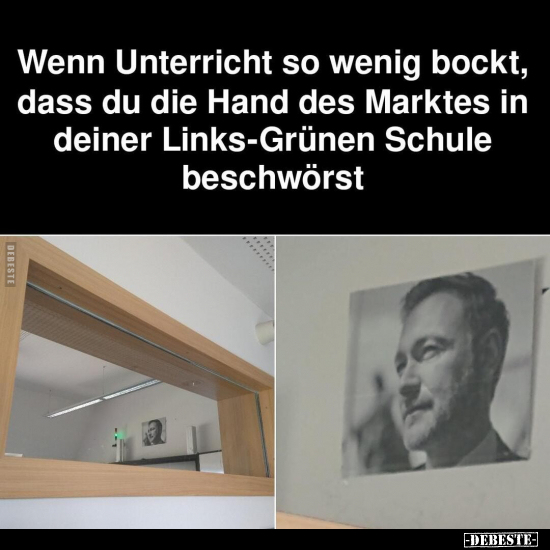 Wenn Unterricht so wenig bockt, dass du die Hand des.. - Lustige Bilder | DEBESTE.de