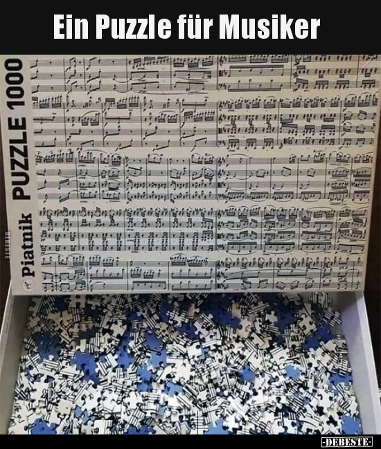Ein Puzzle für Musiker.. - Lustige Bilder | DEBESTE.de