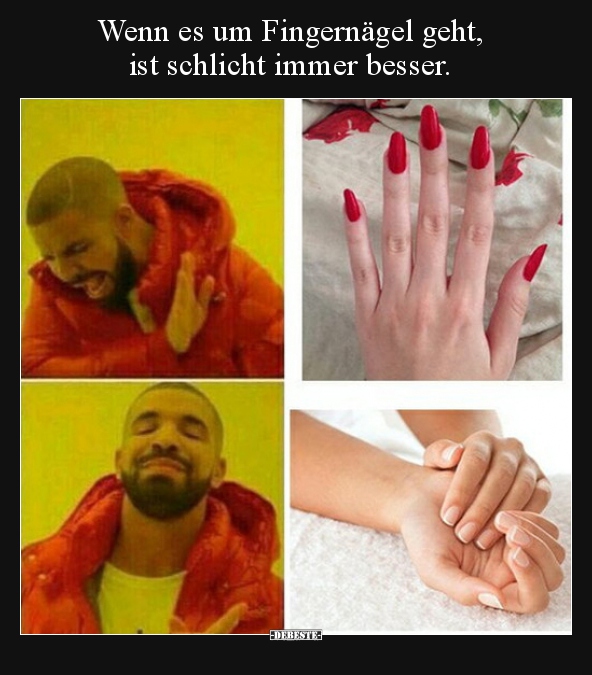 Wenn es um Fingernägel geht, ist schlicht immer.. - Lustige Bilder | DEBESTE.de