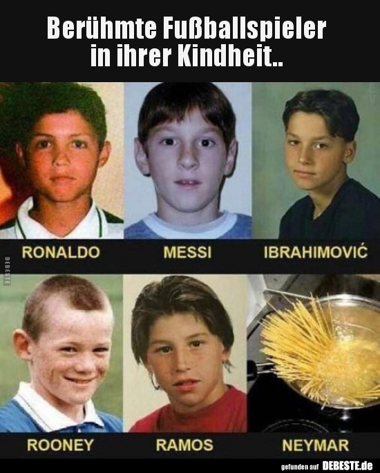 Berühmte Fußballspieler in ihrer Kindheit.. - Lustige Bilder | DEBESTE.de