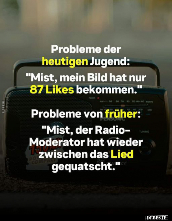 Probleme der heutigen Jugend: "Mist, mein Bild hat nur 87.." - Lustige Bilder | DEBESTE.de